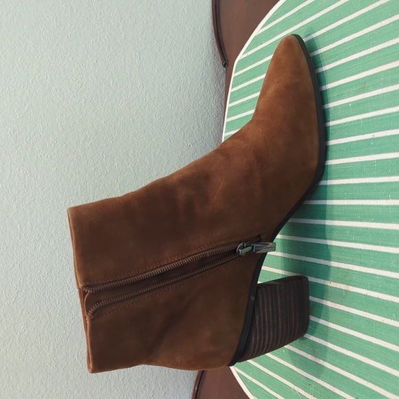 Brown Suede Ankle Bookies - Picture 6 of 8